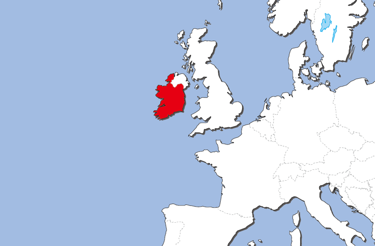 アイルランド地図 Klcブログ
